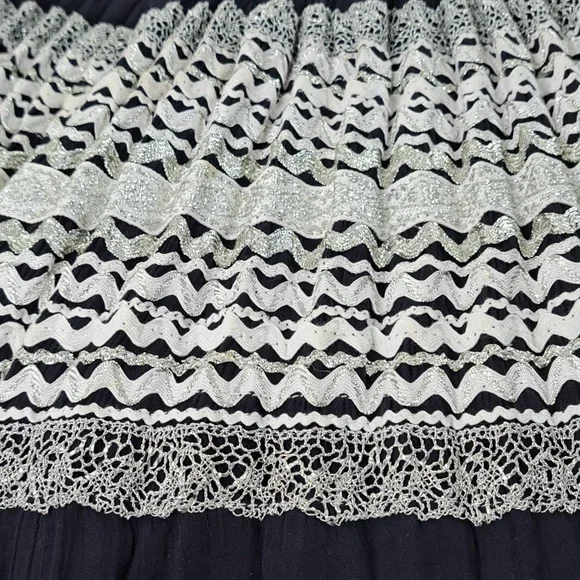 60's Fiesta Dress  By Desert Flower Orginals Waist 32 Size M-L - Picture 12 of 15